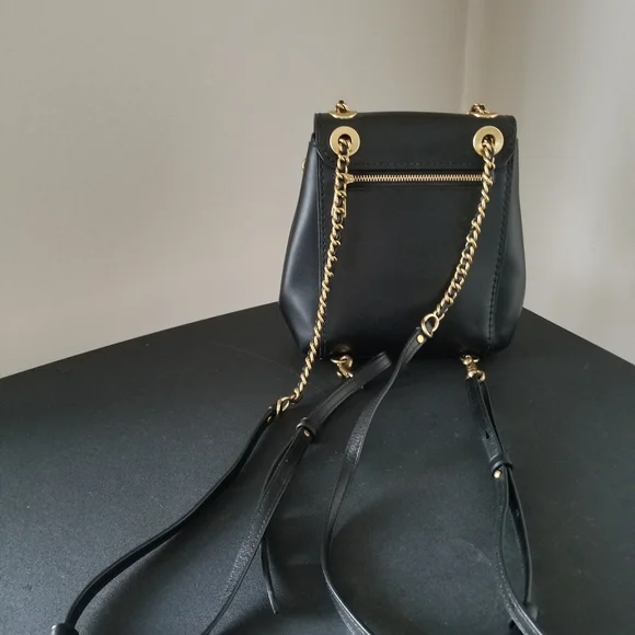 Coach Black Backpack with Gold Chain - Picture 9 of 9